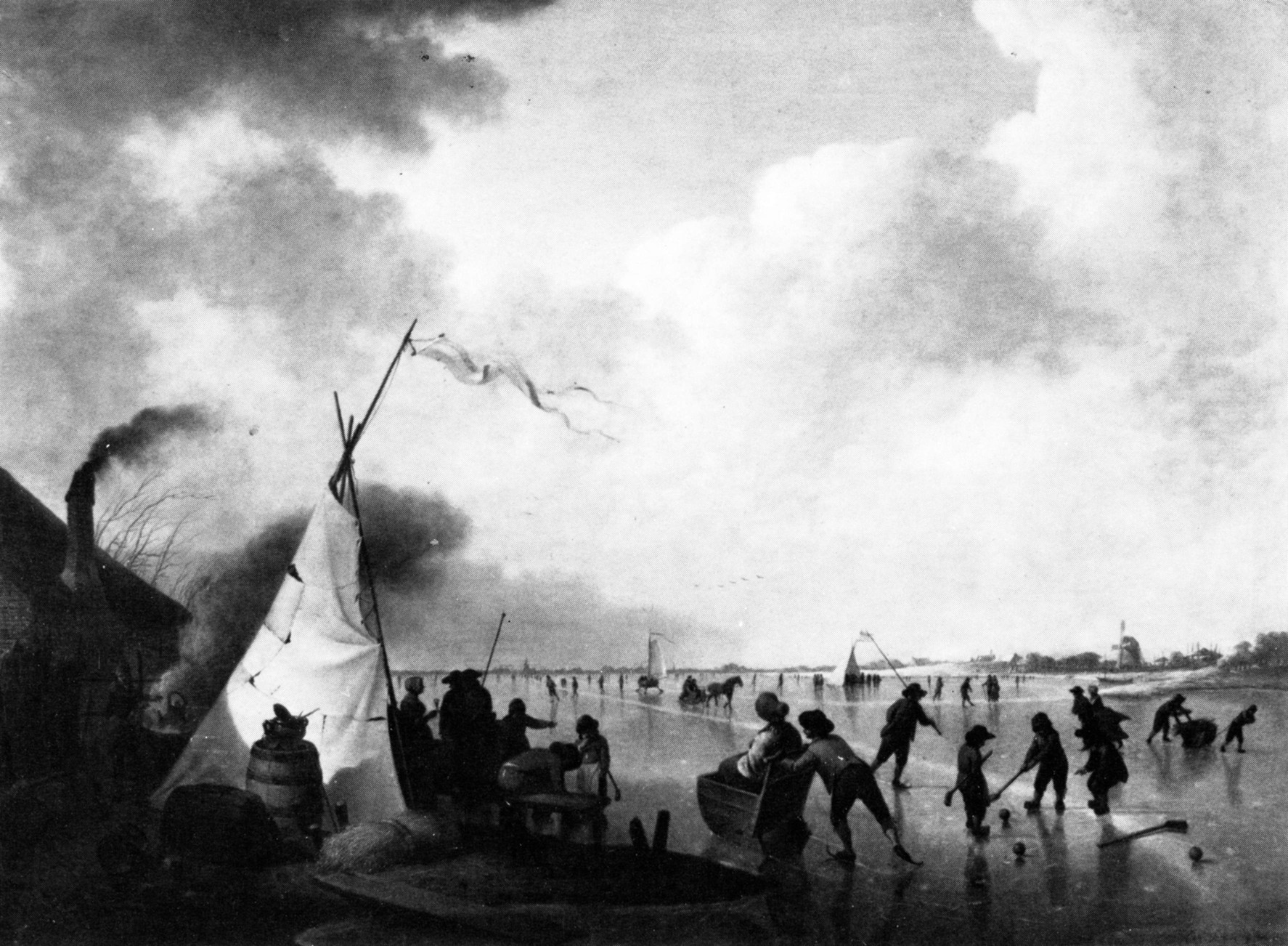 Hendrik Willem Schweickhardt, IJsvermaak. 1789