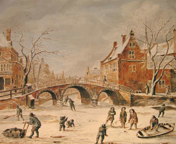Anthonie van den Bosch, Winters stadsgezicht