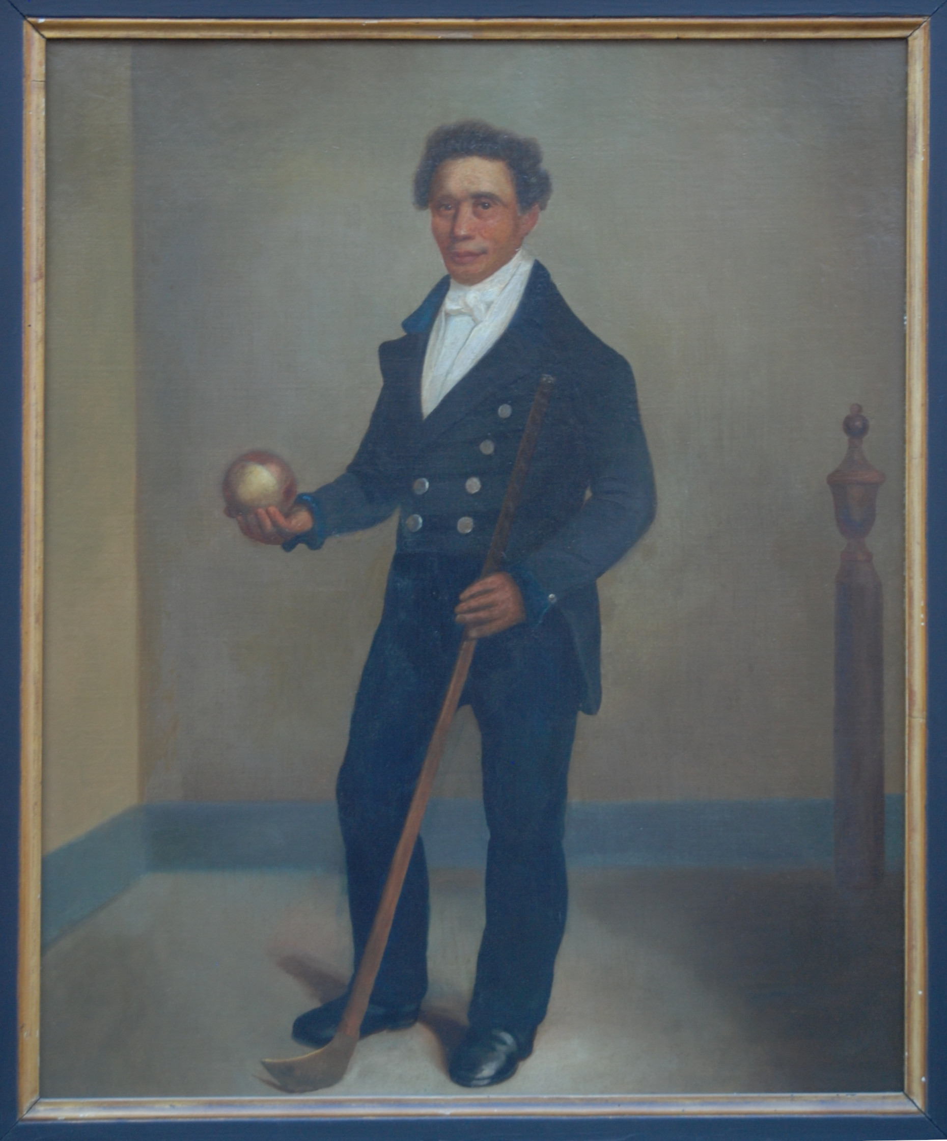 Anoniem, De kolfspeler. Ca. 1830-1840