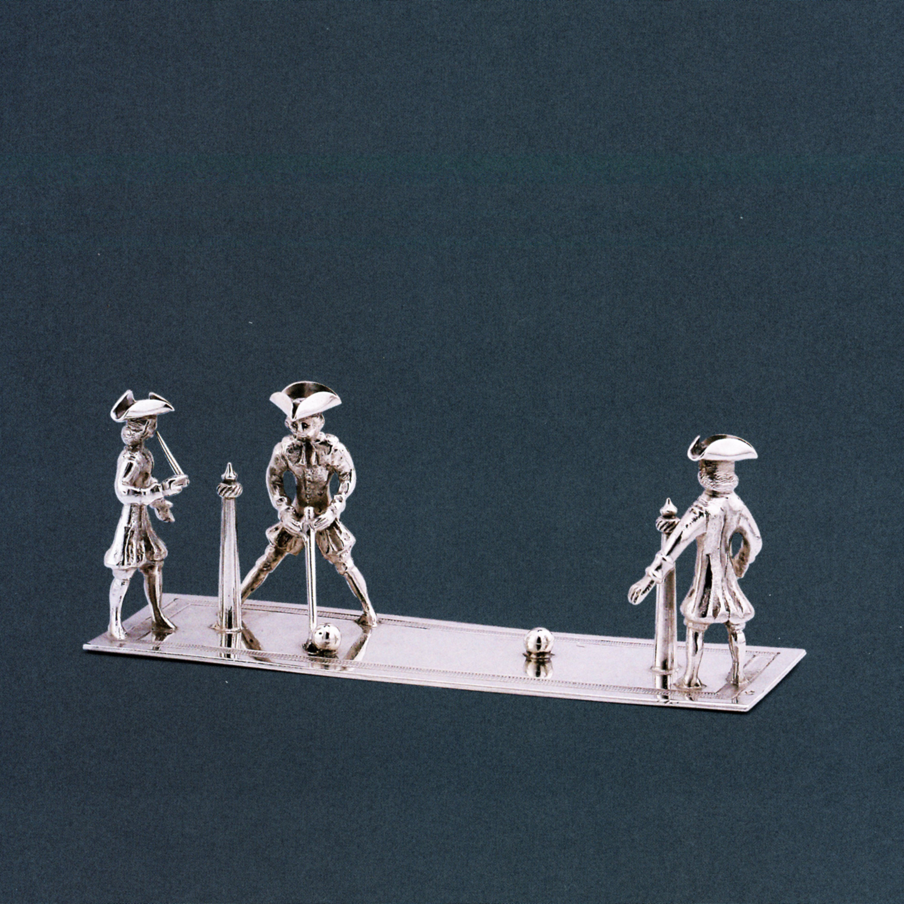 Johannes Adrianus van Geffen, Zilveren miniatuur kolfbaan. 1785