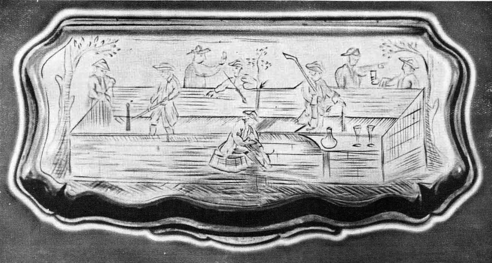 Zilveren tabaksdoos. Ca. 1725