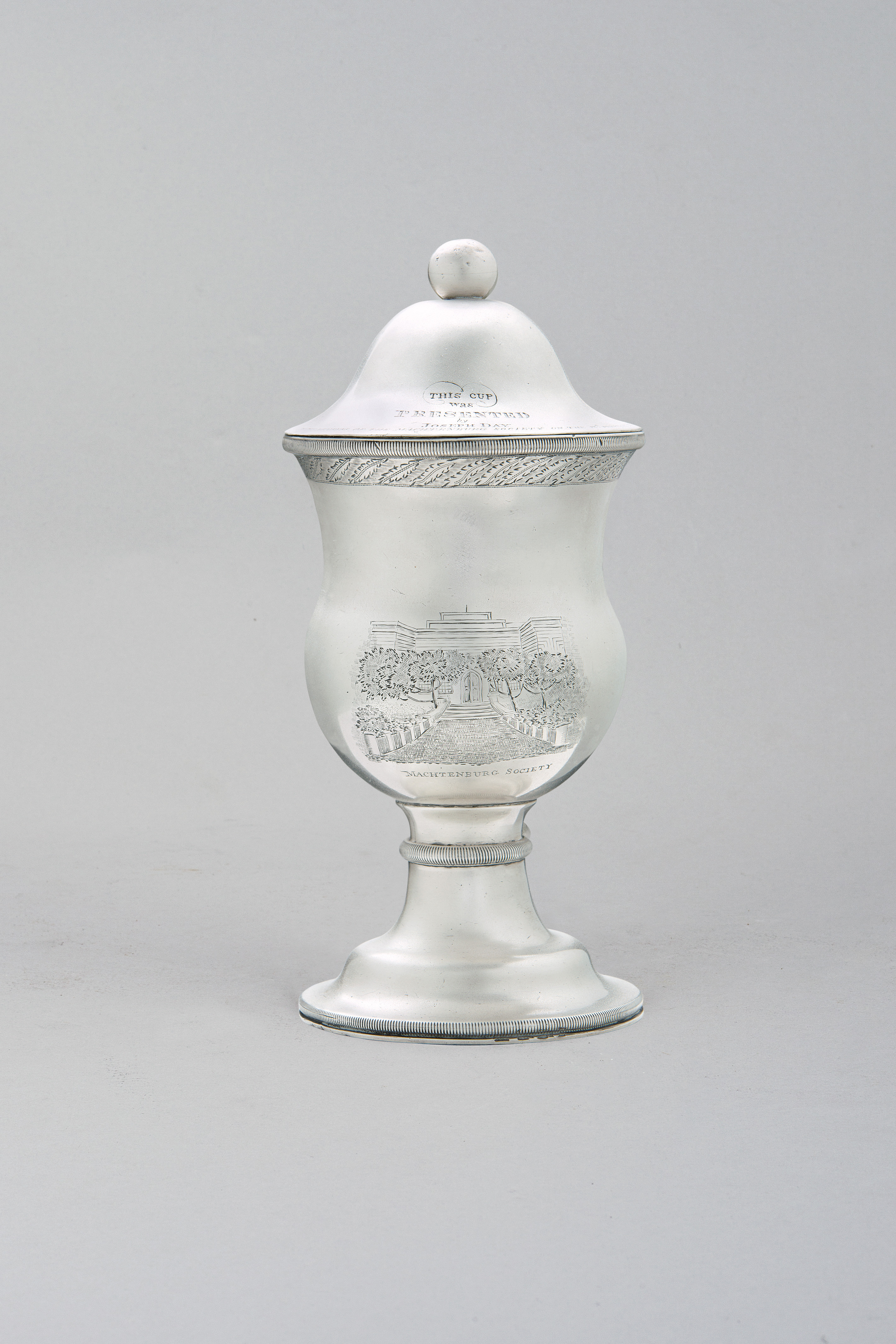 John Townsend, Cape silver presentation covered cup. C. 1830
