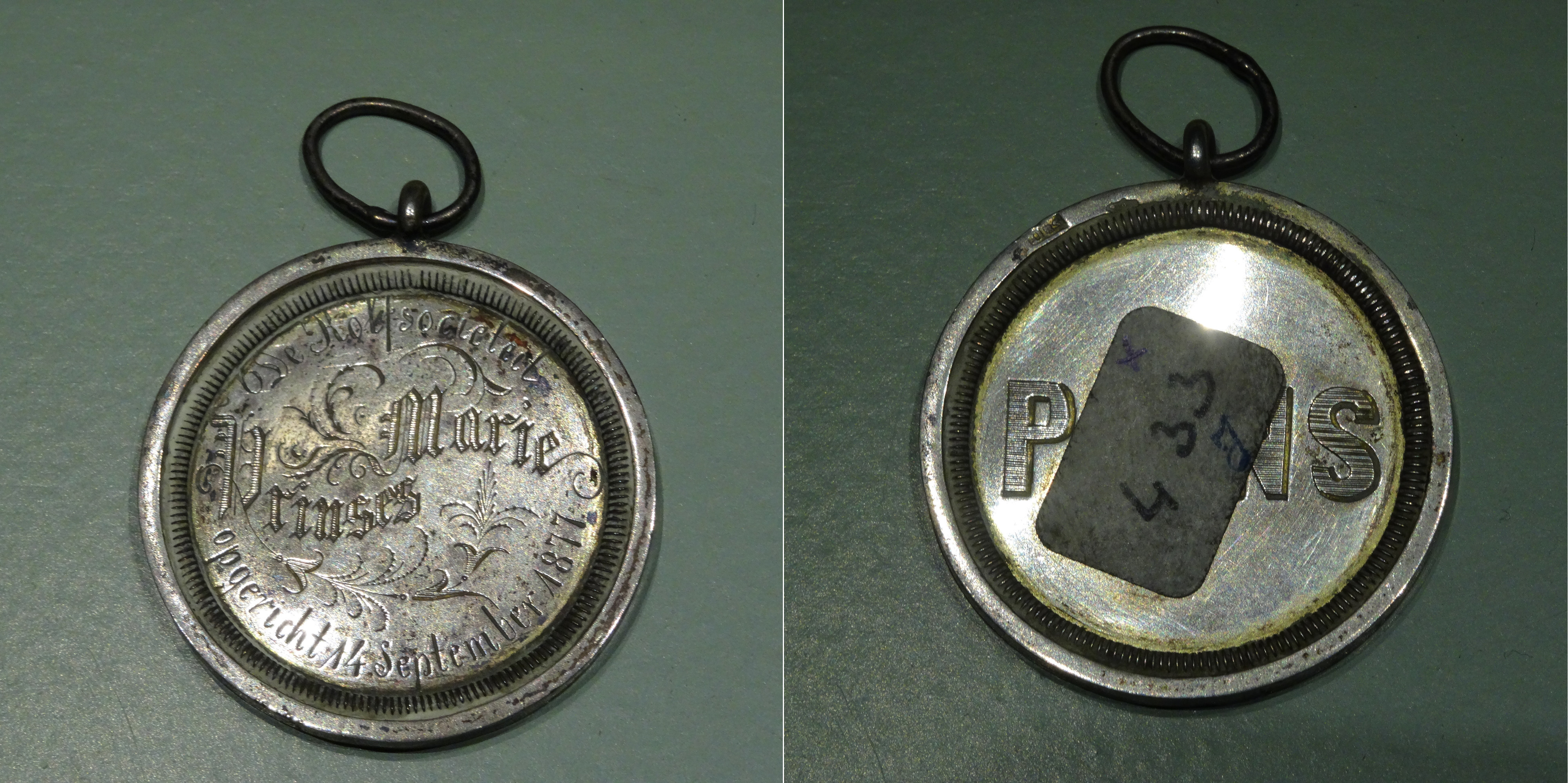 Prijsmedaille 'Prins'. 1877