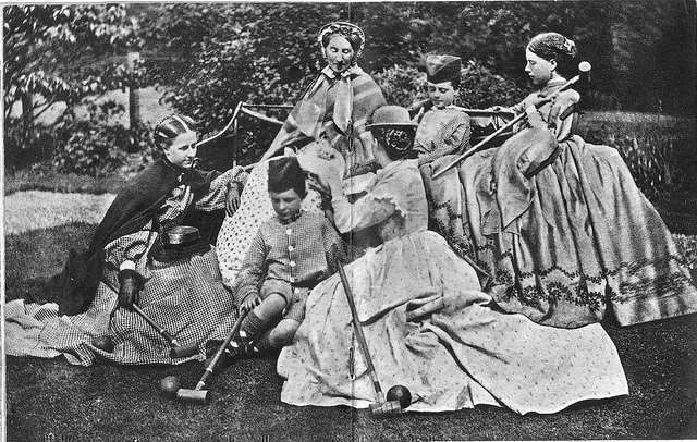 Croquet Players. 1860s