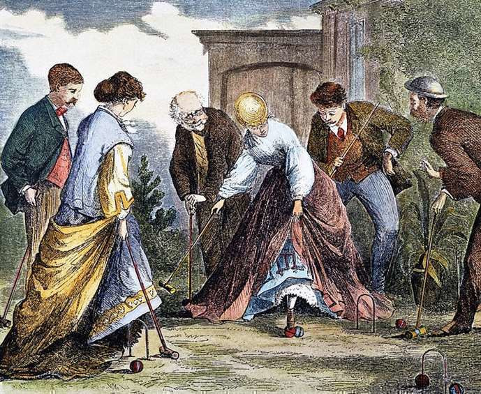 Croquet (detail). 1866