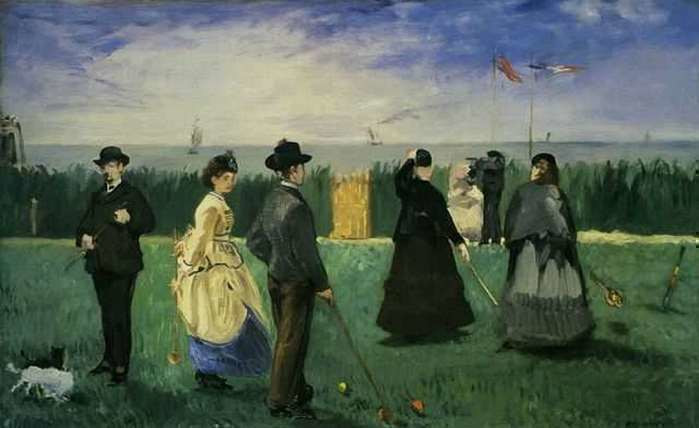 Croquet, Edouard Manet, La partie de croquet. 1871