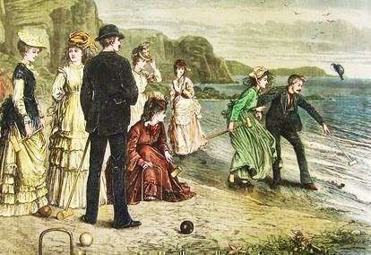 Croquet Under Difficulties. 1871