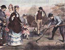 Croquet, Preparing for Croquet. 1871
