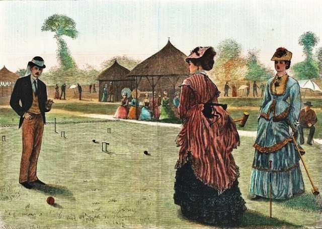 Croquet, The Last Croquet Game of the Summer. 1872