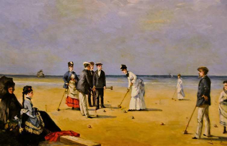 Croquet, Louise Abbéma, A Game of Croquet. 1872