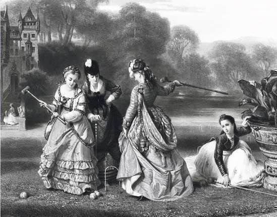 Croquet, Paul Girardet. 1872