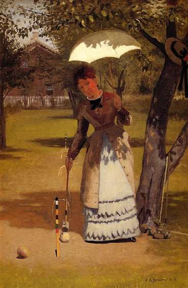Croquet, George Brown. 1873