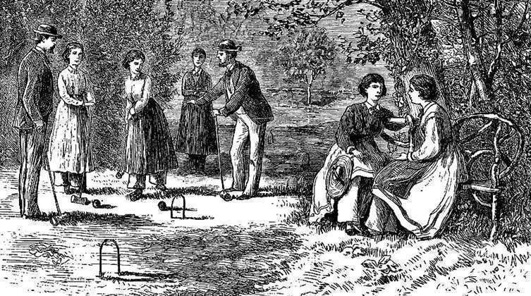Croquet, Oneida Community. 1875