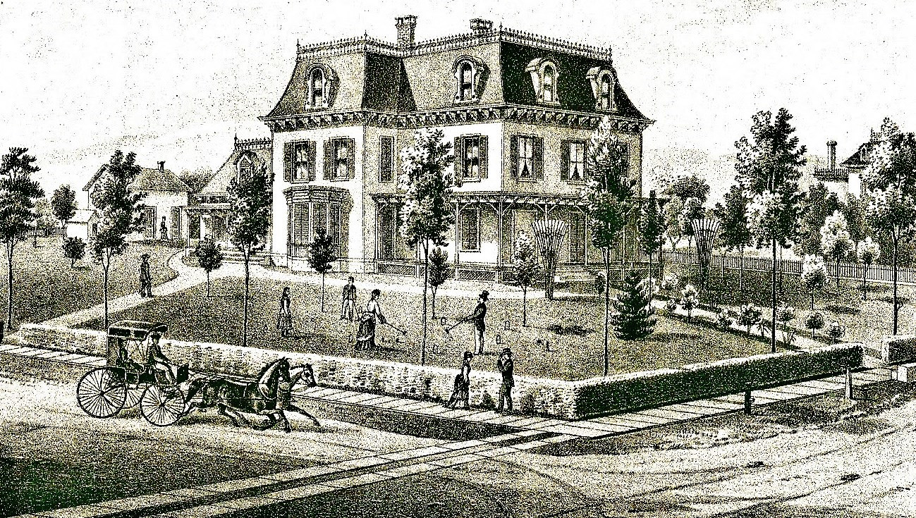 Croquet, James H Holly Residence. 1876