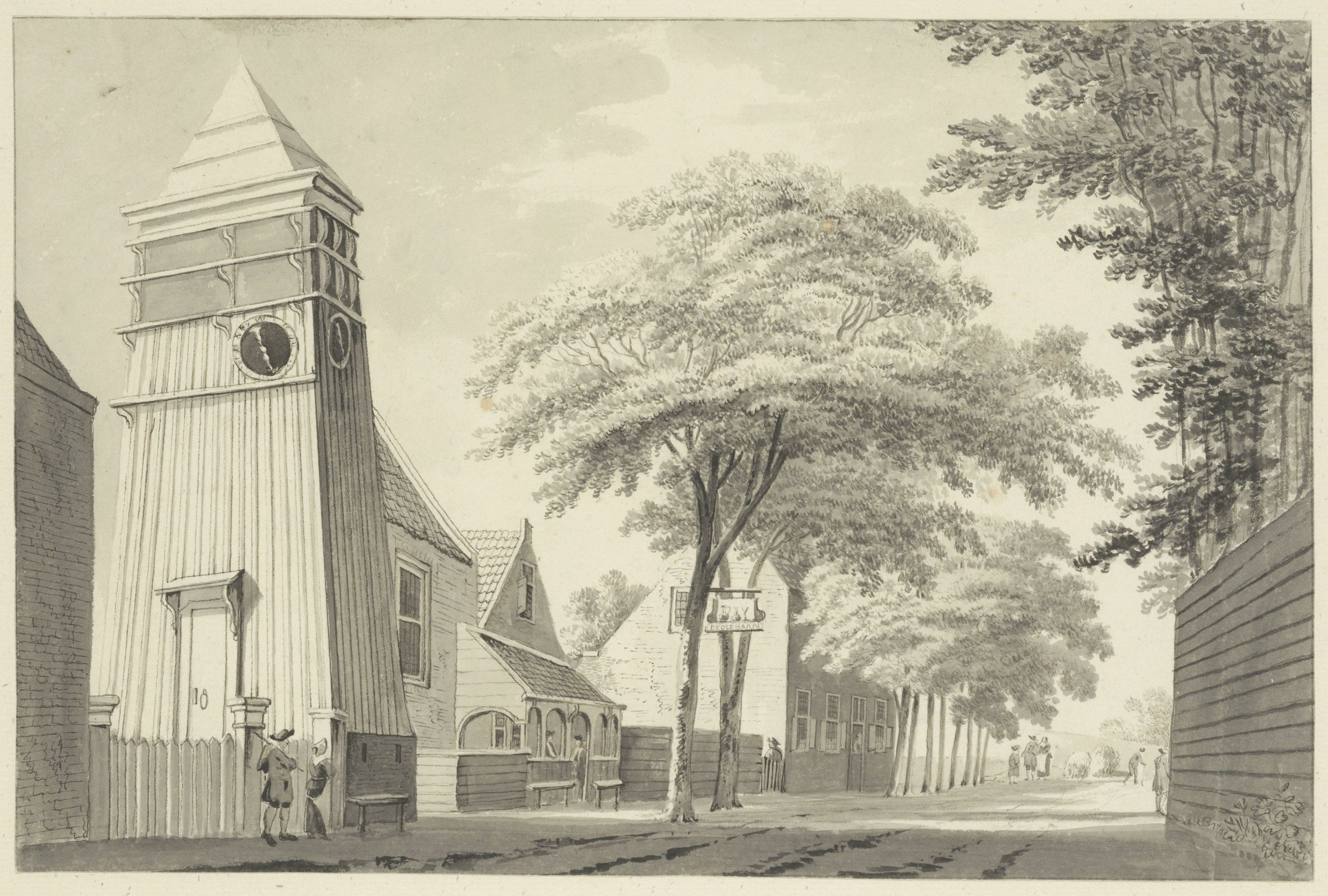 Hendrik Tevenier, Herberg De Kolfbaan te Overveen. 1779