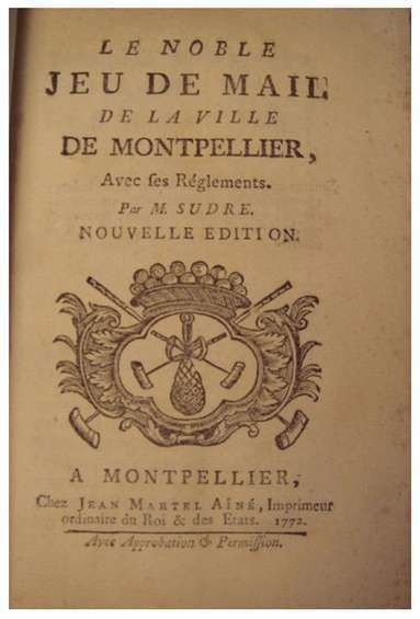 Spelregels France. 1772