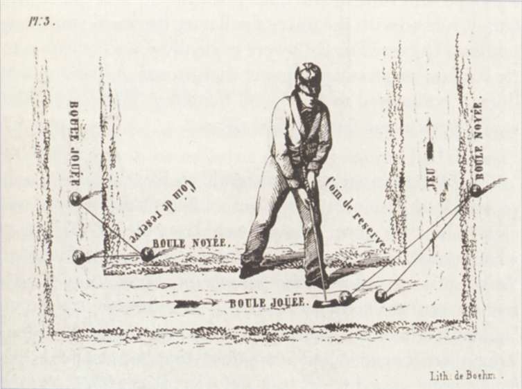 Afbeelding uit de spelregels, France. 1842