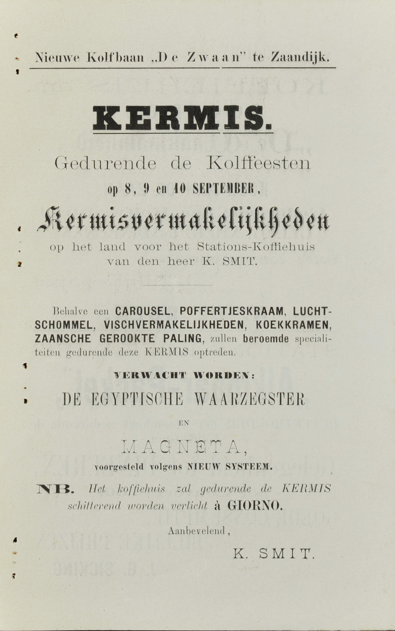 De Zwaan, Zaandijk. Ws. 1895
