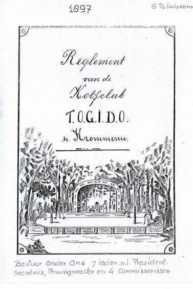 Reglement TOGIDO - 1897