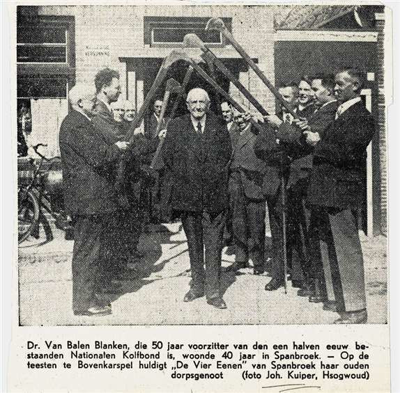 Dr. G.C. van Balen Blanken. 1935