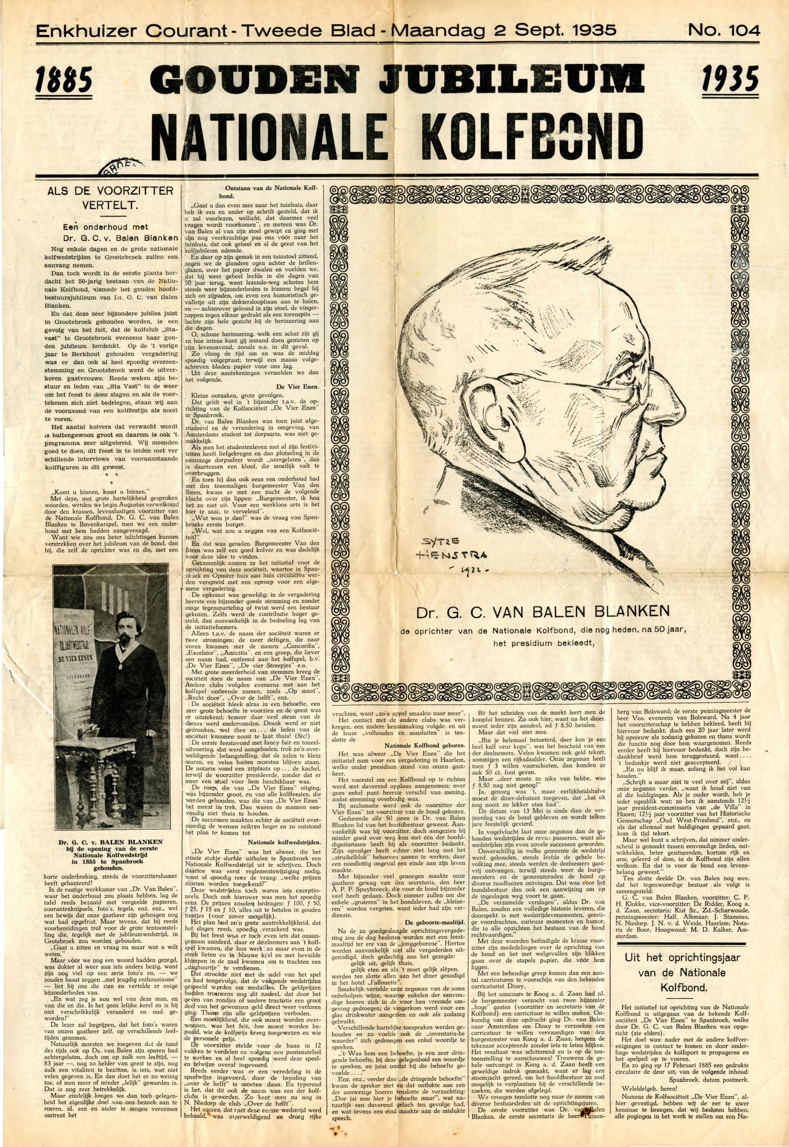 Enkhuizer Courant. 1935