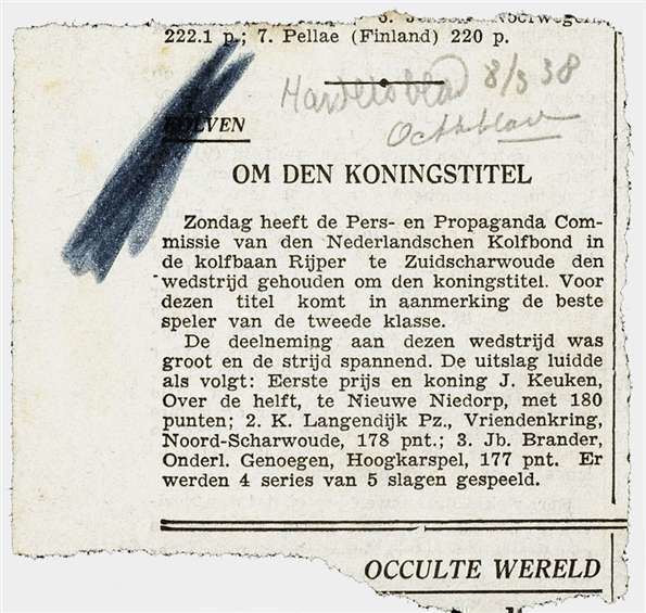 Koningstitel. 1938