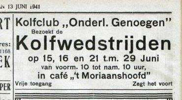Moriaanshoofd te Wormer. 1941