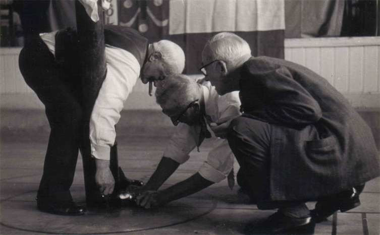 Drie markeurs, Hoogwoud - 1960