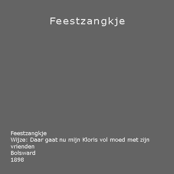Feestzangkje. 1898