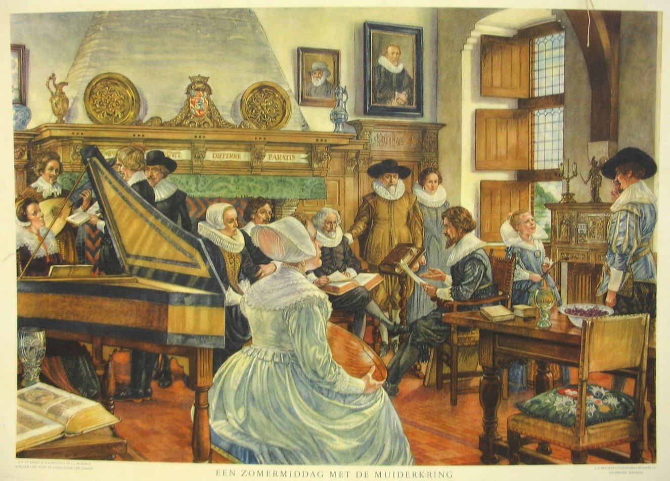 Johan Herman Isings, Een zomermiddag met de Muiderkring. 1929