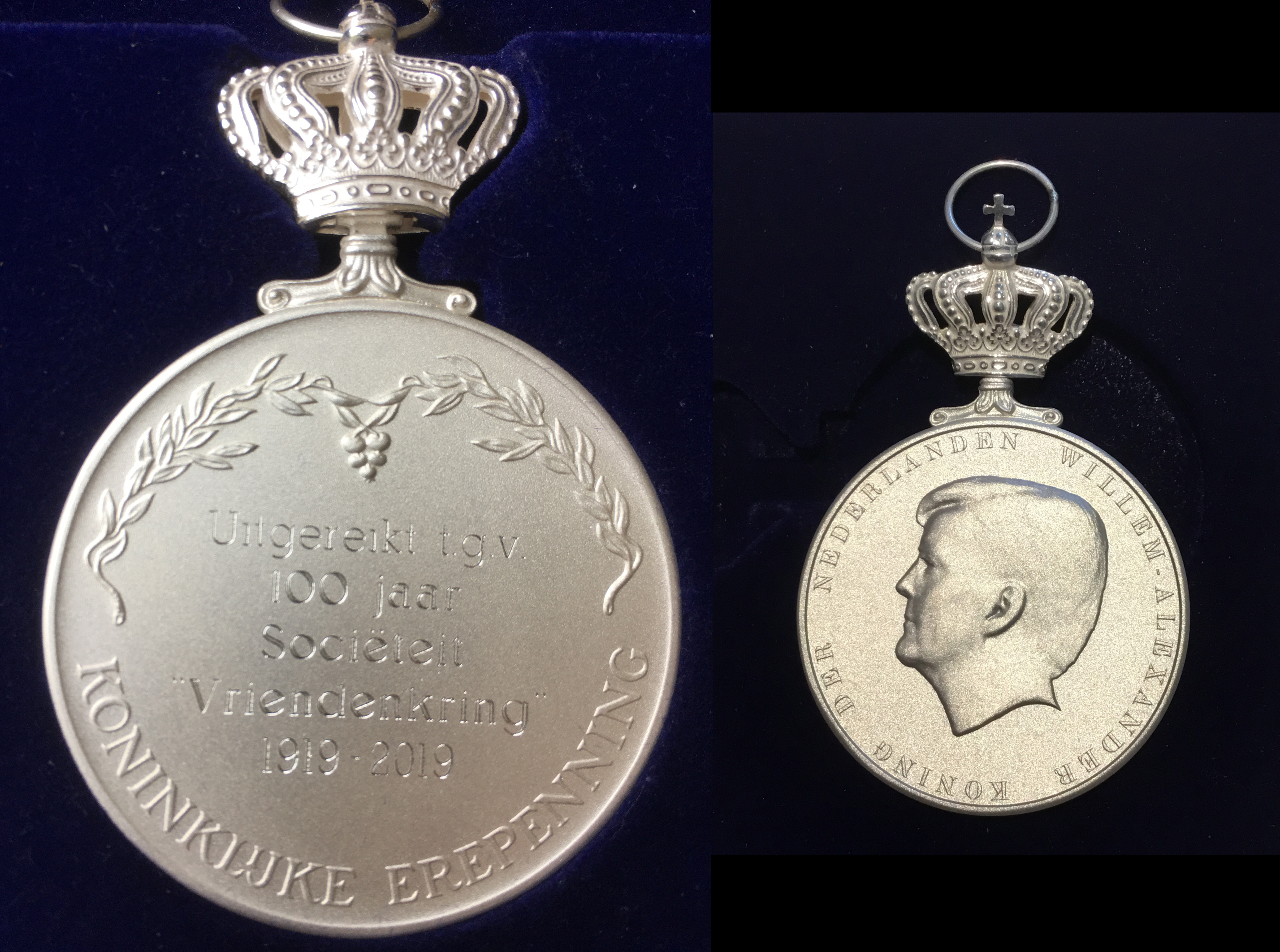 Koninklijke erepenning, Vriendenkring. 2019