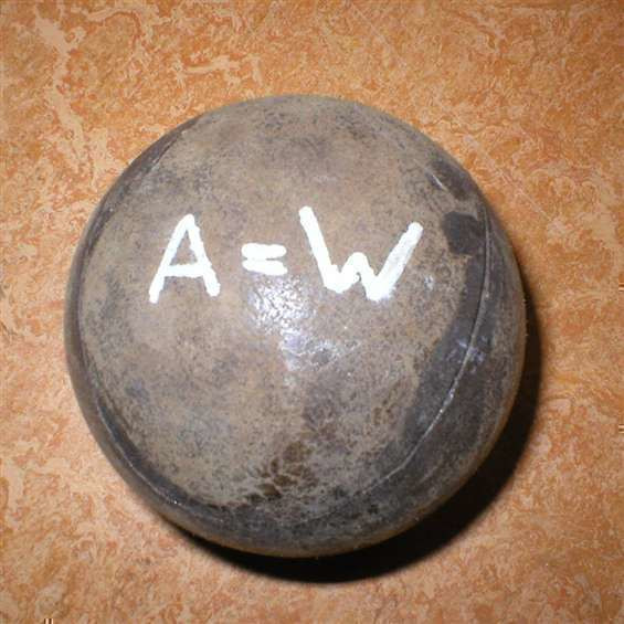 Leren bal met sajetvulling, Aan is Winst, Venhuizen