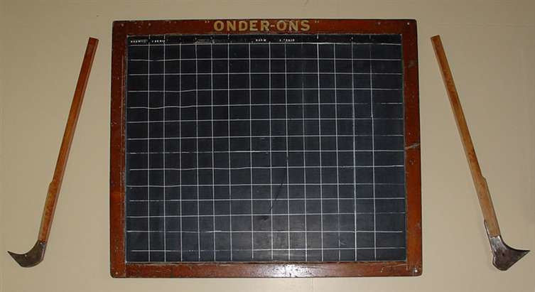 Scorebord, twee gummiklieken, Freek Luider, De Ruif, Venhuizen, Onder Ons, Andijk