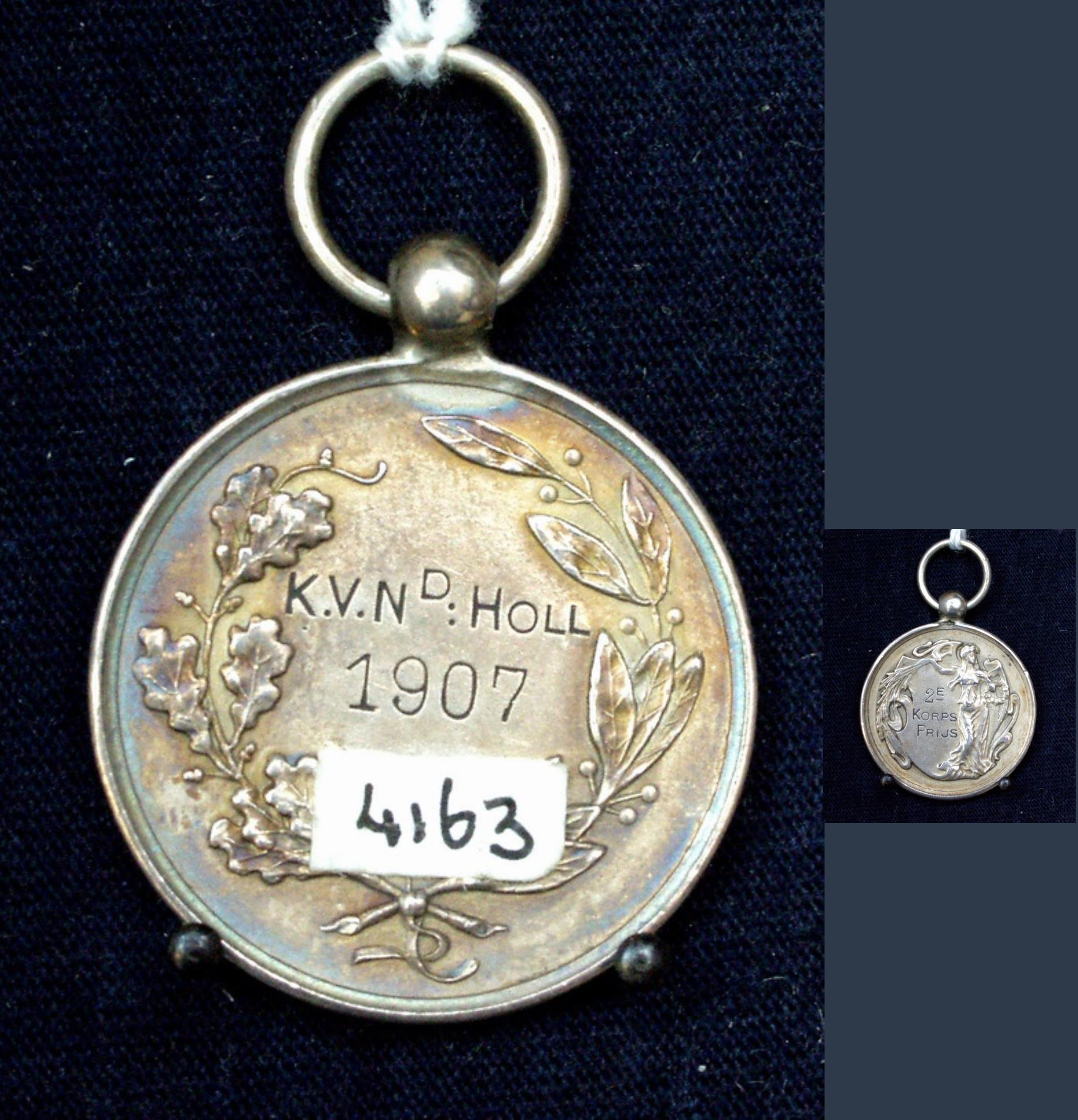 J.A.A. Gerritsen, Zilveren kolfmedaille, Tweede korpsprijs. 1907