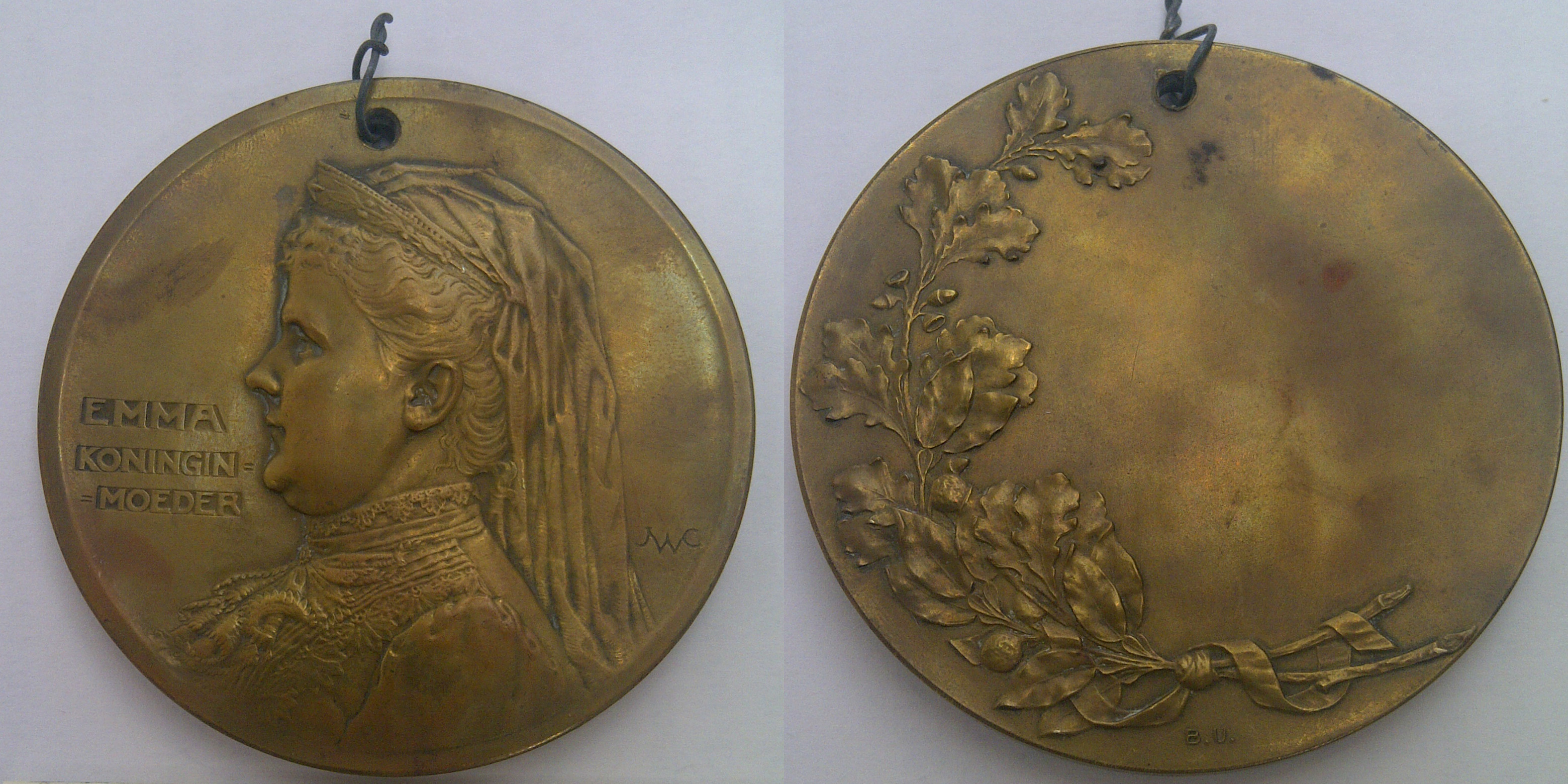 Cornelis Wienecke, Kolfmedaille, Sta Vast. Ca. 1930