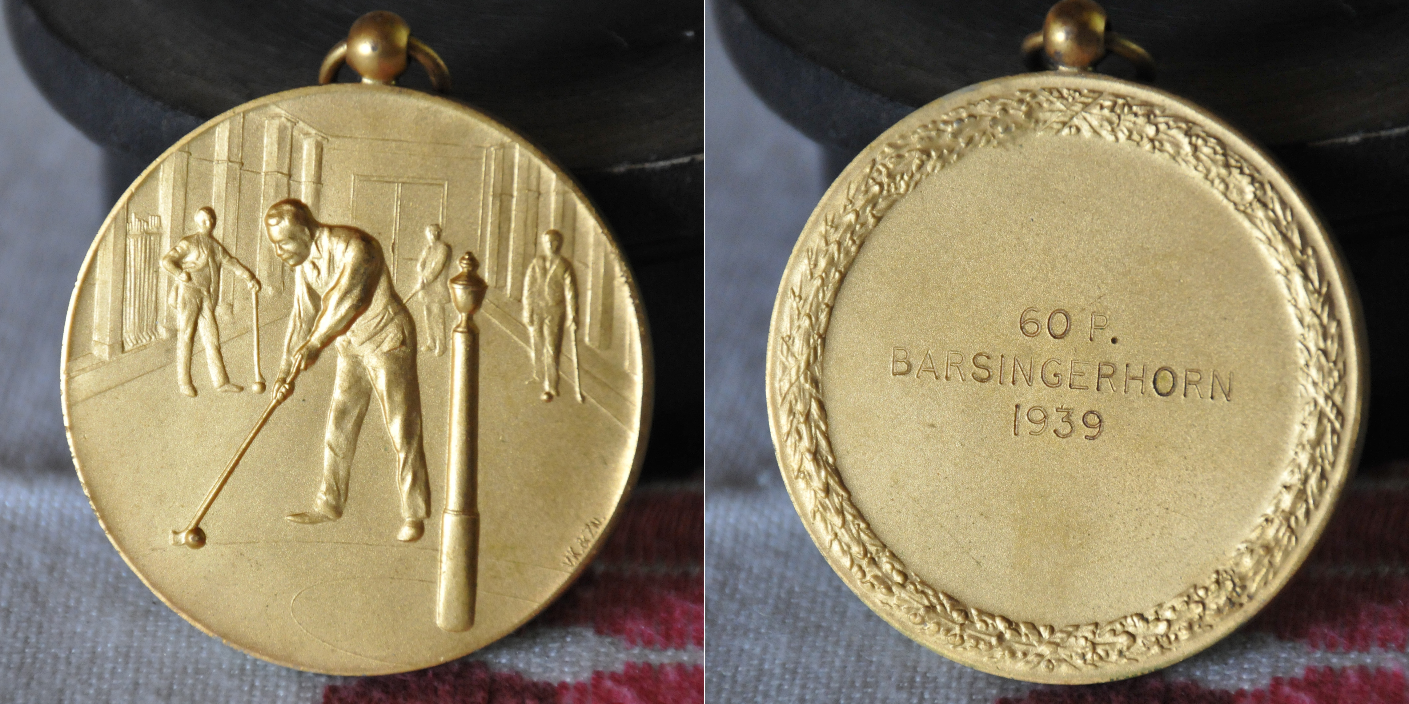 Kolfmedaille, K. Toornstra, Nieuwe-Niedorp. 1939