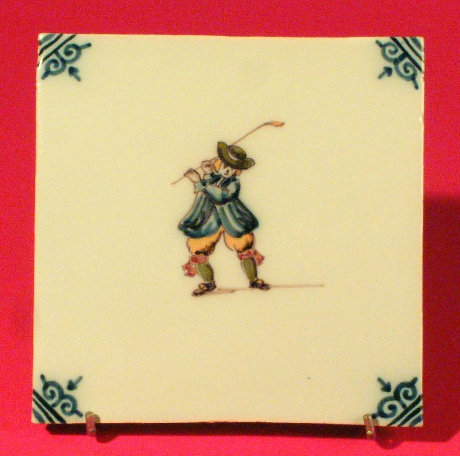 Tegel, polychroom, Tichelaar. 1991