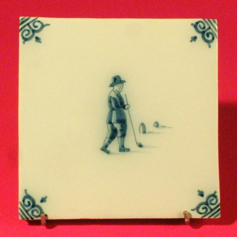 Tegel, blauw, Tichelaar. 1991