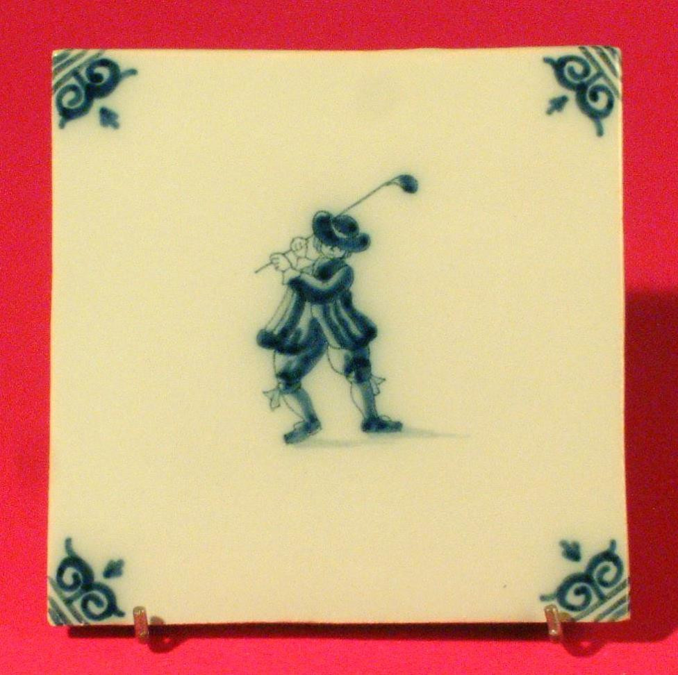 Tegel, blauw, Tichelaar. 1991