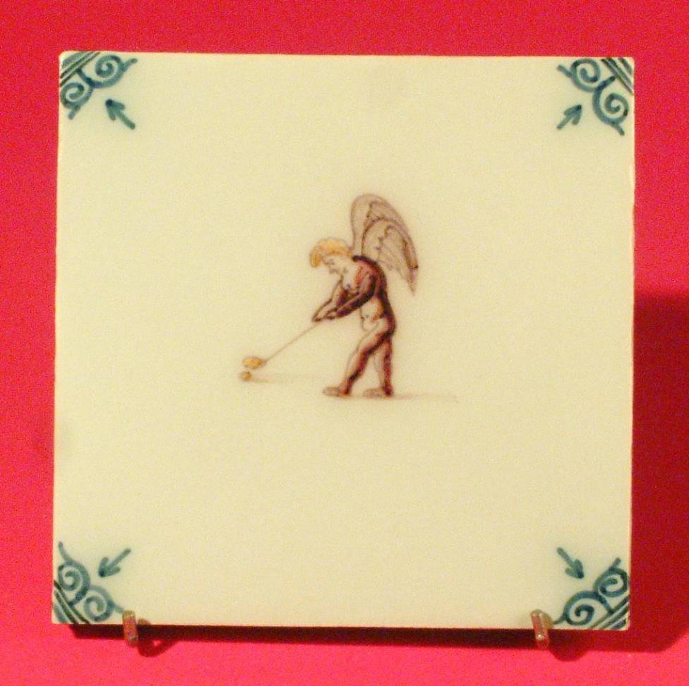 Tegel, sepia, Tichelaar. 1991