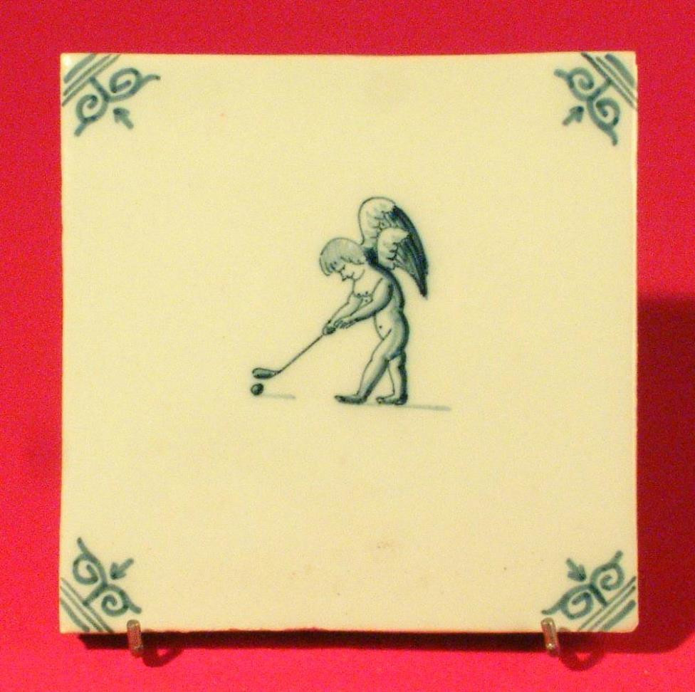 Tegel, blauw, Tichelaar. 1991